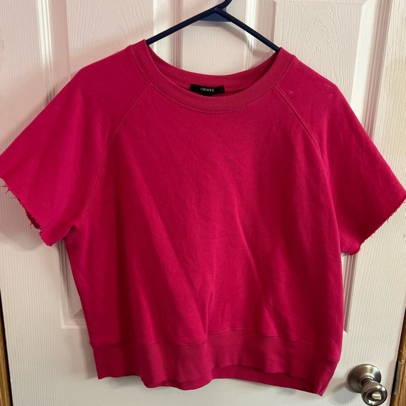 Forever 21 Tops - Forever 21 Pink Short Sleeve Cropped Top size M